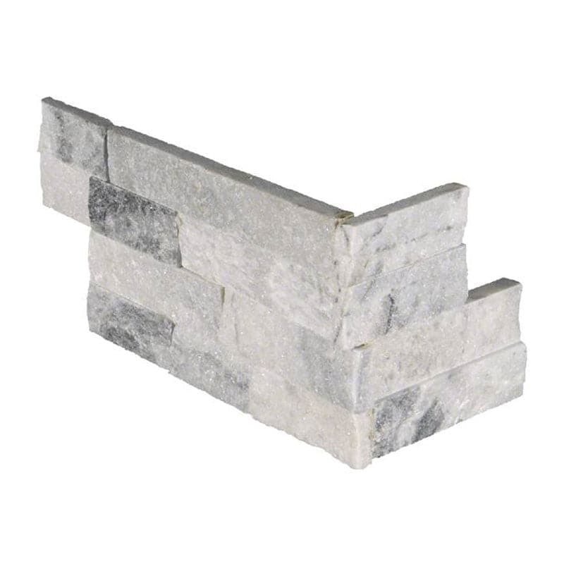 Alaska Gray 6x18 Stacked Stone Ledger Corner | TILE & MOSAIC DEPOT