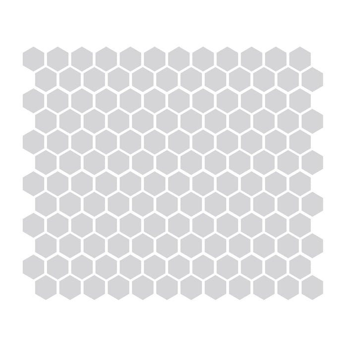 Gray 1″ Hexagon Glossy