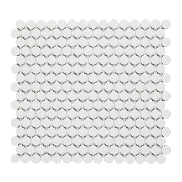 Glossy White Pennyrounds