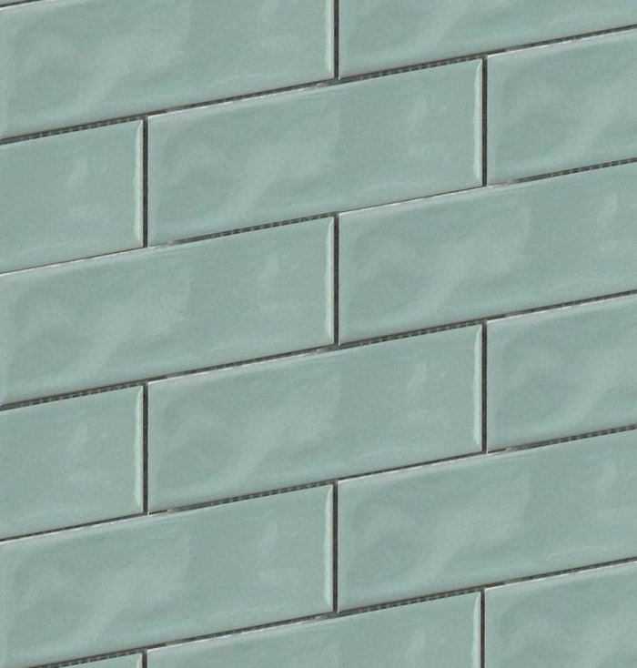 Jade 2x6 Beveled Brick Porcelain Mosaic Tile - TILE & MOSAIC DEPOT