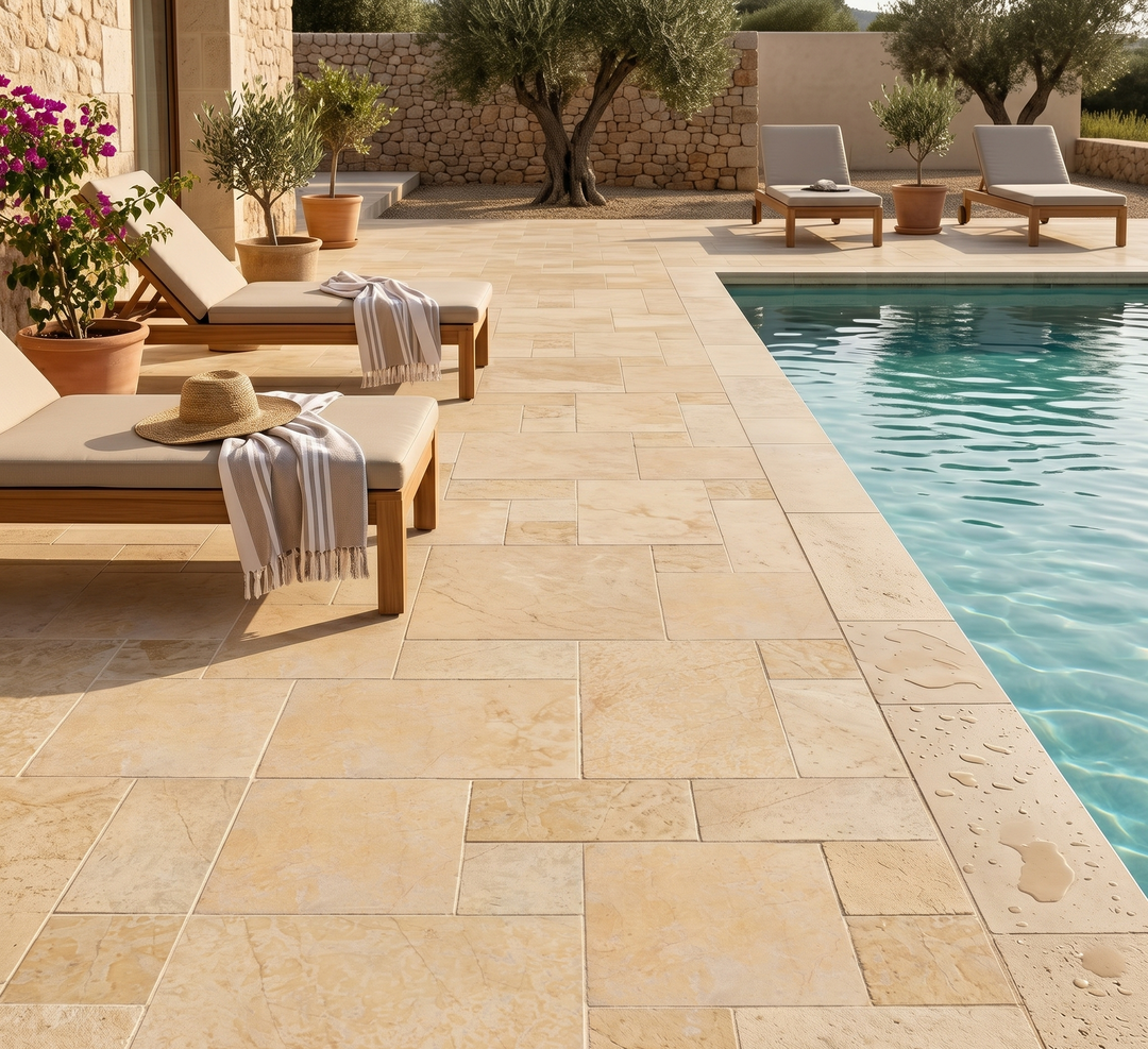 JERUSALEM GOLD LIMESTONE POOL