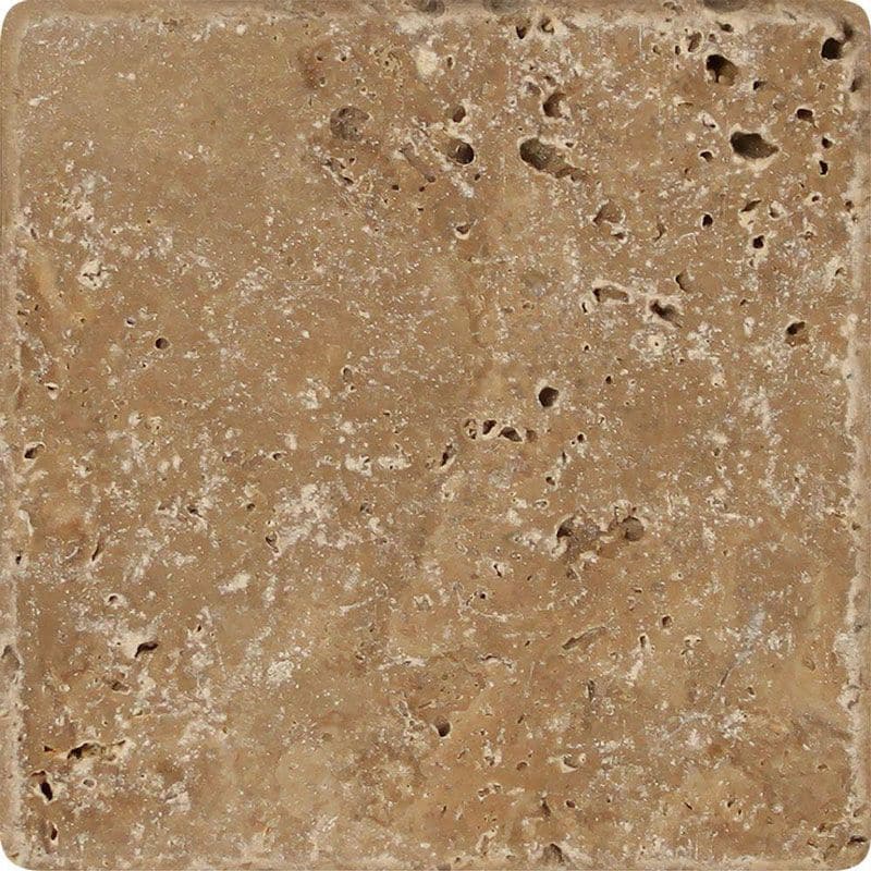 6x6 tile in natural marble and glazed porcelain pool colors