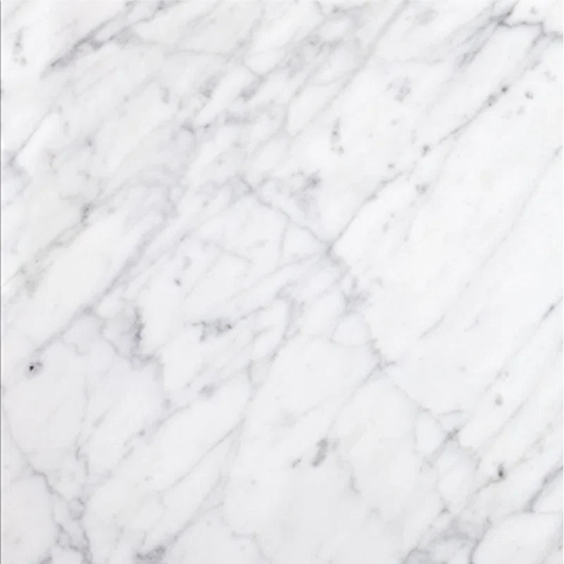 White Carrara marble tile, soft white Italian marble with gray veining