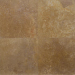 Noce Travertine 12x12 Filled Honed Straight Edge Tile - TILE & MOSAIC DEPOT