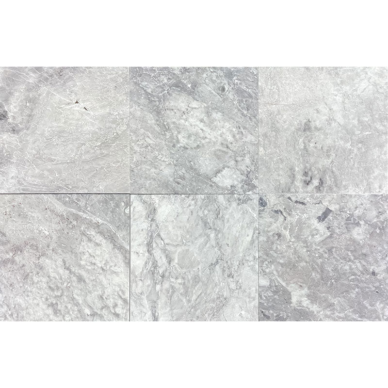 Lucy Gray Marble 12x12 Honed Tile - TILE AND MOSAIC DEPOT
