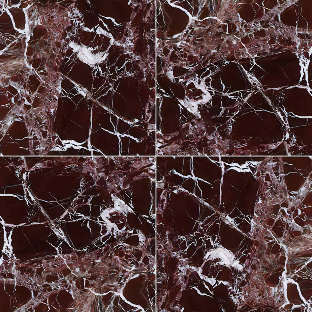 Rosso Levanto Red Marble 12x12 Polished Tile - TILE & MOSAIC DEPOT