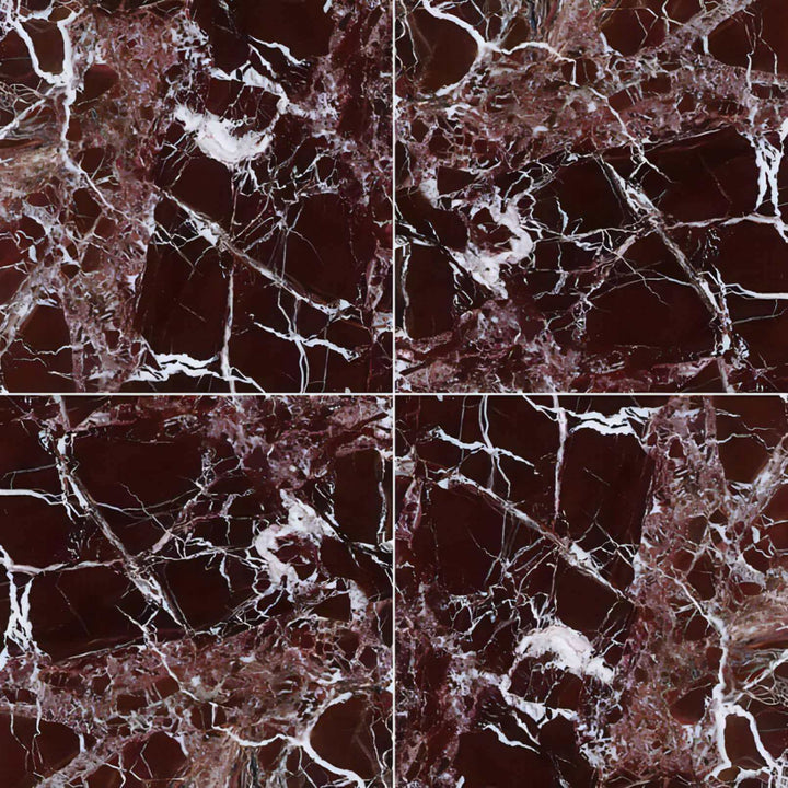 Rosso Levanto Red Marble 12x12 Polished Tile - TILE & MOSAIC DEPOT