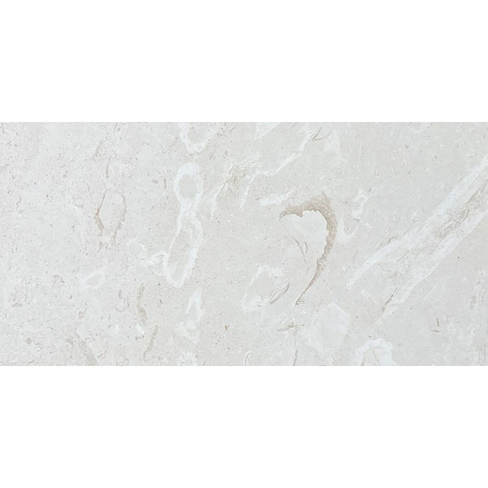 White Pearl Myra Limestone 12x24 Honed Tile - TILE & MOSAIC DEPOT