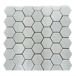 Mont Blanc Serena White Marble 2X2 Hexagon Polished Mosaic Tile - TILE & MOSAIC DEPOT