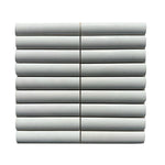 Mont Blanc Serena White Marble 1X6 Fluted Honed Mosaic Tile - TILE & MOSAIC DEPOT