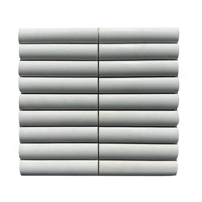 Mont Blanc Serena White Marble 1X6 Fluted Honed Mosaic Tile - TILE & MOSAIC DEPOT