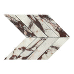 Calacatta Viola Marble 2x8 Chevron Polished Mosaic Tile