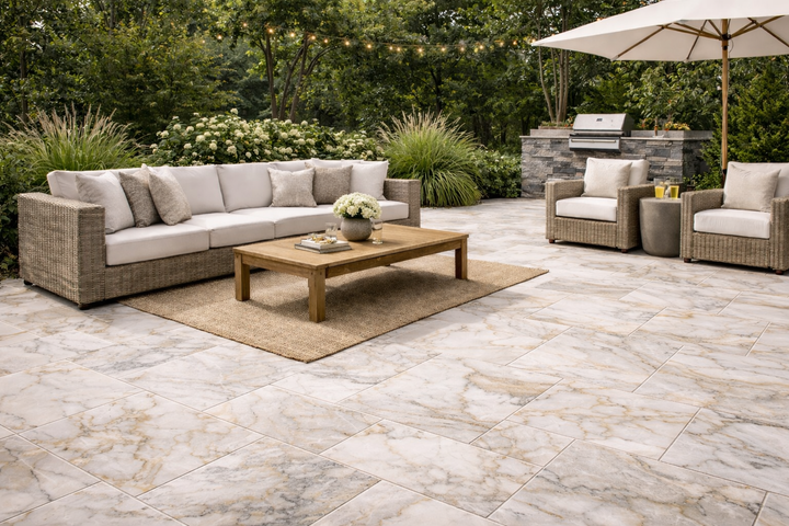 Calacatta Oliva Marble 16x24 Brushed Tile - TILE AND MOSAIC DEPOT