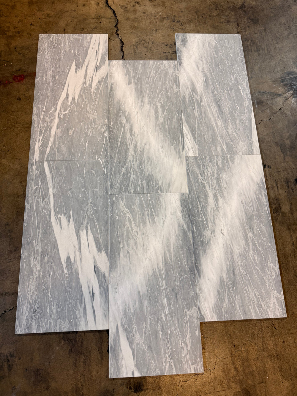 Bardiglio Nuvolato Marble 12x24 Honed Tile - TILE AND MOSAIC DEPOT