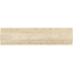 Ivory Travertine 3x12 Honed Arch Molding - TILE & MOSAIC DEPOT