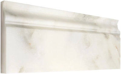 Calacatta Oliva Marble 4 3/4X12 Baseboard Honed Liner - TILE & MOSAIC DEPOT