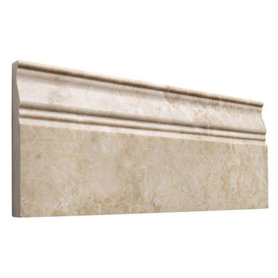 Cappuccino Marble 4 3/4x12 Polished Baseboard Molding