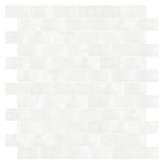 Afyon White Marble 1x2 Polished Brick Mosaic Tile - TILE & MOSAIC DEPOT