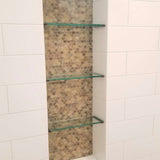 GLAMOUR RONDA MINK Glass Mosaic Tile - TILE & MOSAIC DEPOT
