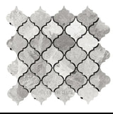 Atlantic Gray Marble Lantern Mosaic (3") Polished Marble Mosaic Tile - TILE & MOSAIC DEPOT