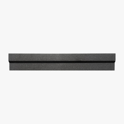 Basalt Black 2x12 Honed Modern Chairrail