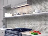 BALI BATIK WOODEN GRAY Glass Mosaic Tile - TILE & MOSAIC DEPOT