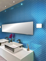 COLOR PALETTE LAGUNA 1X3 BRICK GLOSS Glass Mosaic Tile - TILE & MOSAIC DEPOT