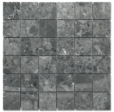 Breccia Grigio Italian 2X2 Square Polished Marble Tile