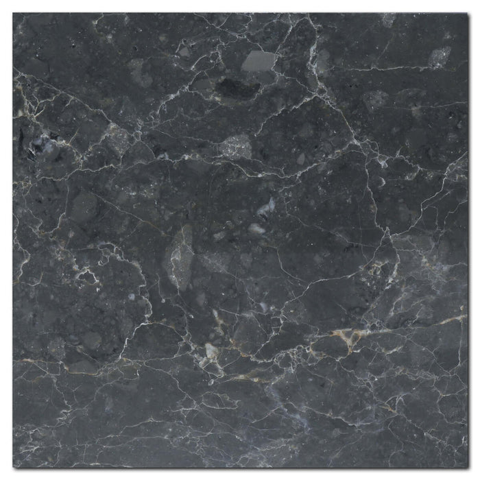 Breccia Grigio Italian 18x18 Polished Marble Tile