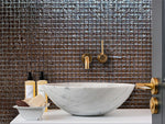 CRYSTAL SPRINGS GLIMMER Glass Mosaic Tile - TILE & MOSAIC DEPOT