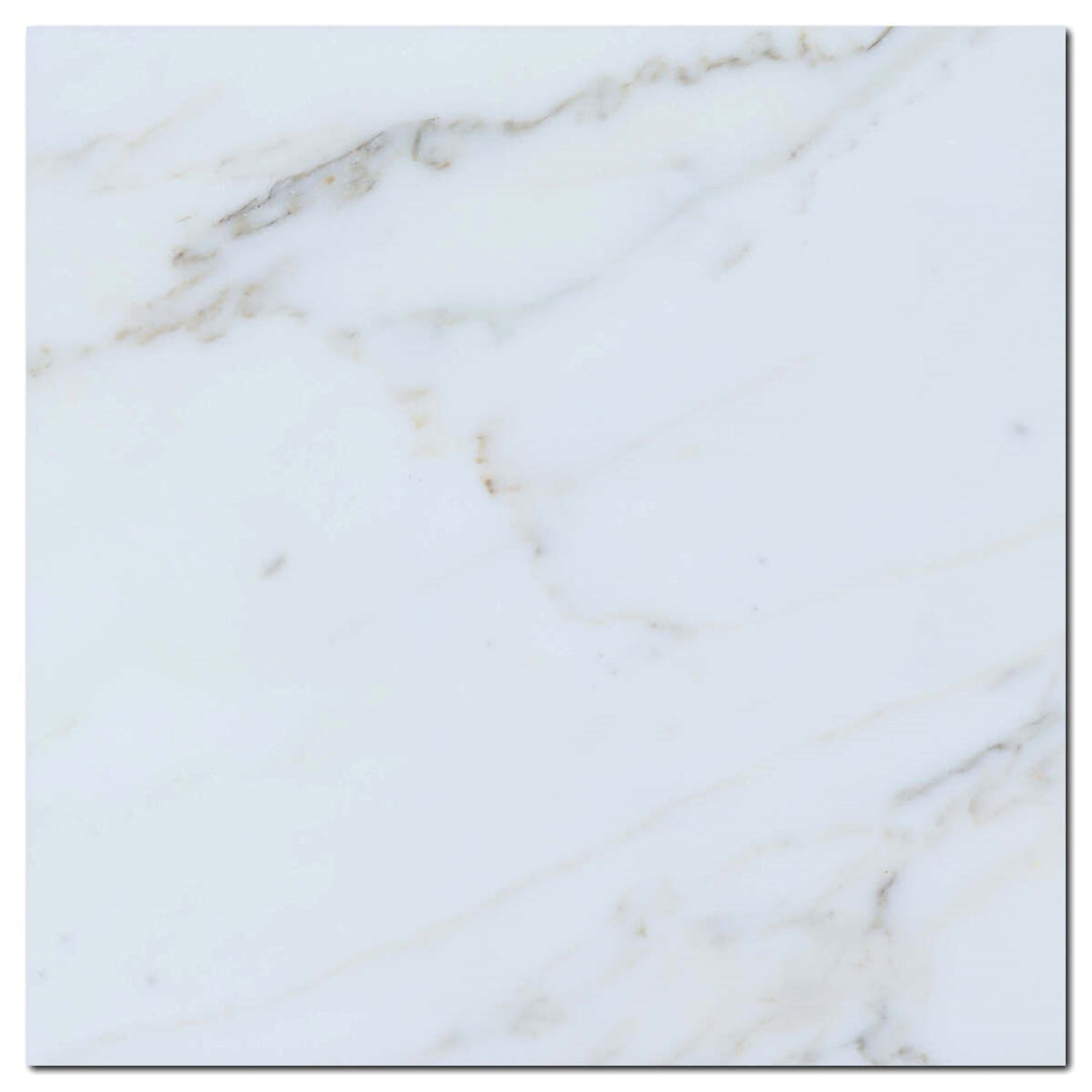 Calacatta Gold Marble 18x18 Honed Marble Tile - TILE & MOSAIC DEPOT