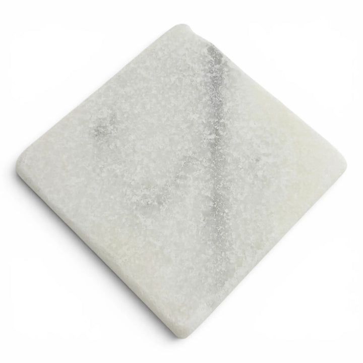 White Carrara Marble 4x4 Tumbled Tile