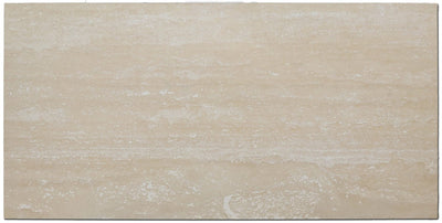 Ivory Travertine Vein Cut 18x36 Filled Honed Tile - TILE & MOSAIC DEPOT