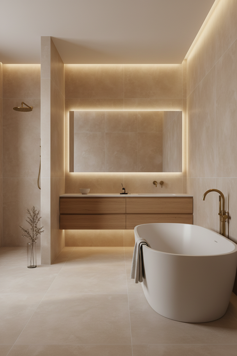 Rondine Cruda Beige 24X48 Matte Italian Porcelain Tile