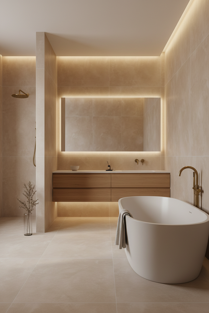 Rondine Cruda Beige 24X48 Matte Italian Porcelain Tile