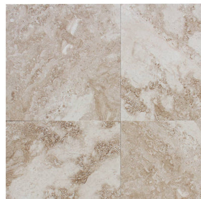 Cappucino Marble 12x12 Brushed and Chiseled Tile - TILE & MOSAIC DEPOT