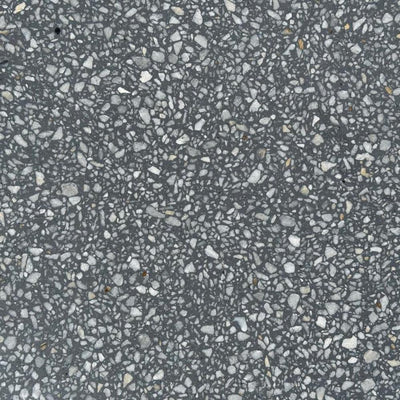 Dark Grey 24x24 Polished Terrazzo Tile - TILE & MOSAIC DEPOT