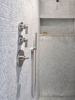Dc Metro Logan Circle Honed Bianco Carrara Mosaic Tile - TILE & MOSAIC DEPOT