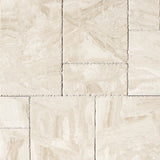 Royal Beige Marble Brushed and Chiseled Versailles Pattern Tile - TILE & MOSAIC DEPOT