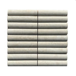 Crema Europa Limestone 1x6 Fluted Honed Mosaic Tile