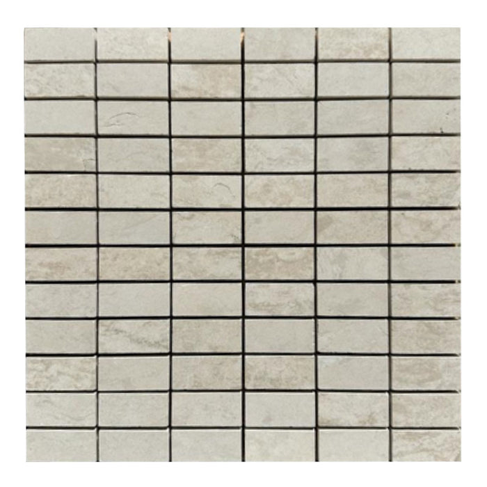 Crema Europa Limestone 1x2 Stacked Honed Mosaic Tile