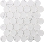 rockart white marble dots