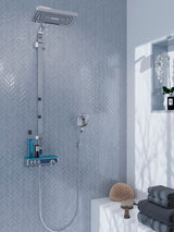 COLOR PALETTE GRAY CLOUD 1X3 HERRINGBONE GLOSS Glass Mosaic Tile - TILE & MOSAIC DEPOT