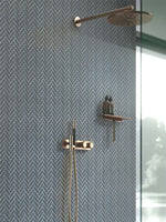COLOR PALETTE COBBLESTONE 1X3 HERRINGBONE GLOSS Glass Mosaic Tile - TILE & MOSAIC DEPOT