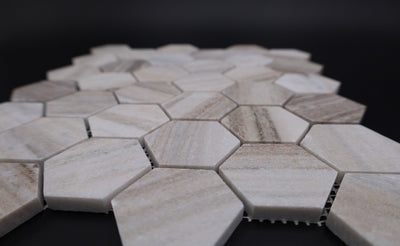 Palisandro Marble 2x2 Hexagon Honed Mosaic Tile - TILE & MOSAIC DEPOT