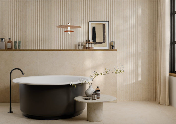 Lutezia Beige 24X48 Matte Italian Porcelain Tile