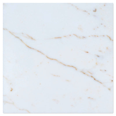Afyon White Sugar Marble 18x18 Polished Tile - TILE & MOSAIC DEPOT
