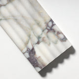 Calacatta Viola Marble 6x24 Honed Fluted Trim Tile - TILE & MOSAIC DEPOT