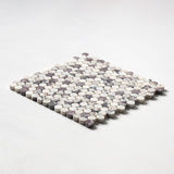 Calacatta Viola Marble Penny Round Polished Mosaic Tile - TILE & MOSAIC DEPOT