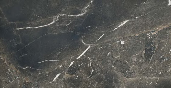 Timeless Black Deep 12x24 Italian Matte Porcelain Tile